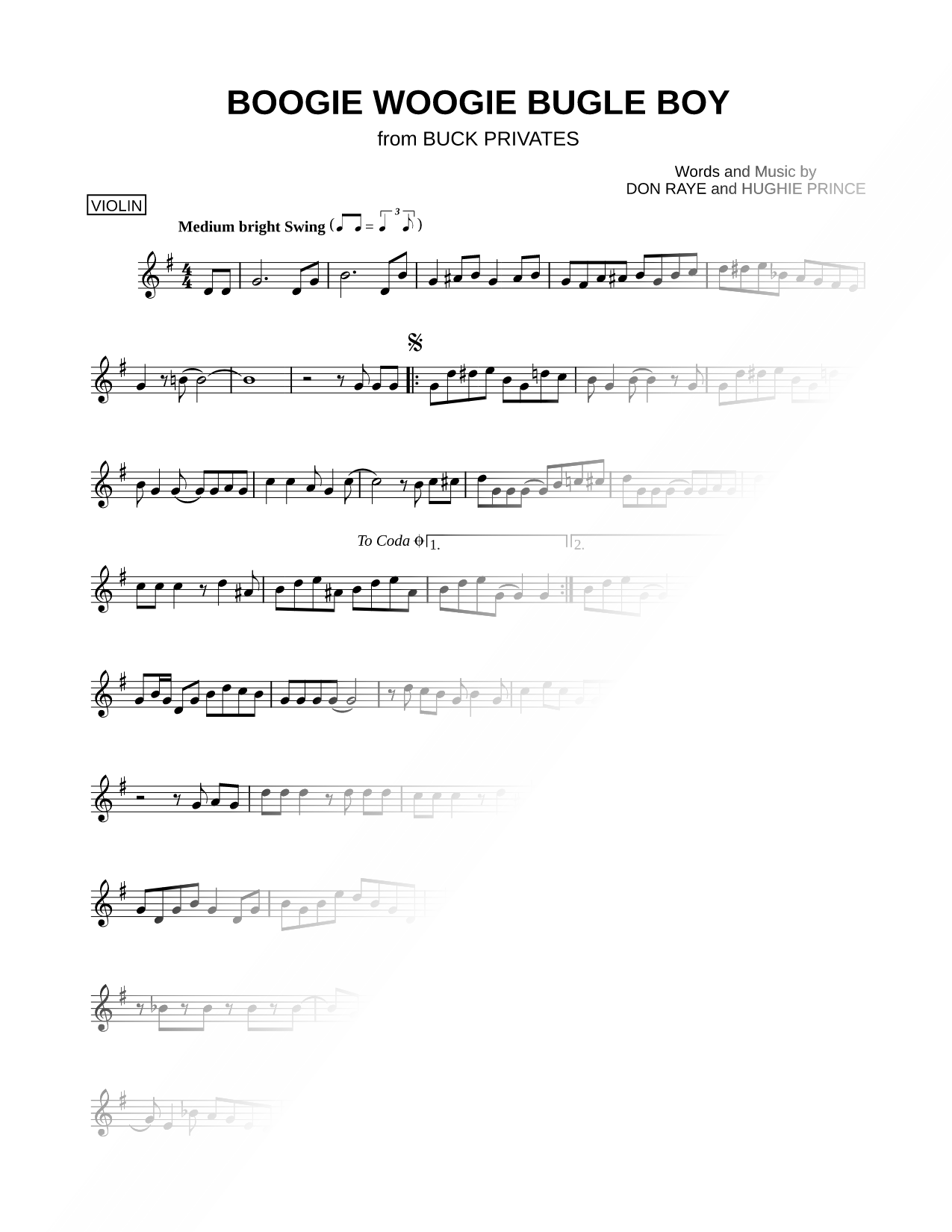 Boogie Woogie Bugle Boy