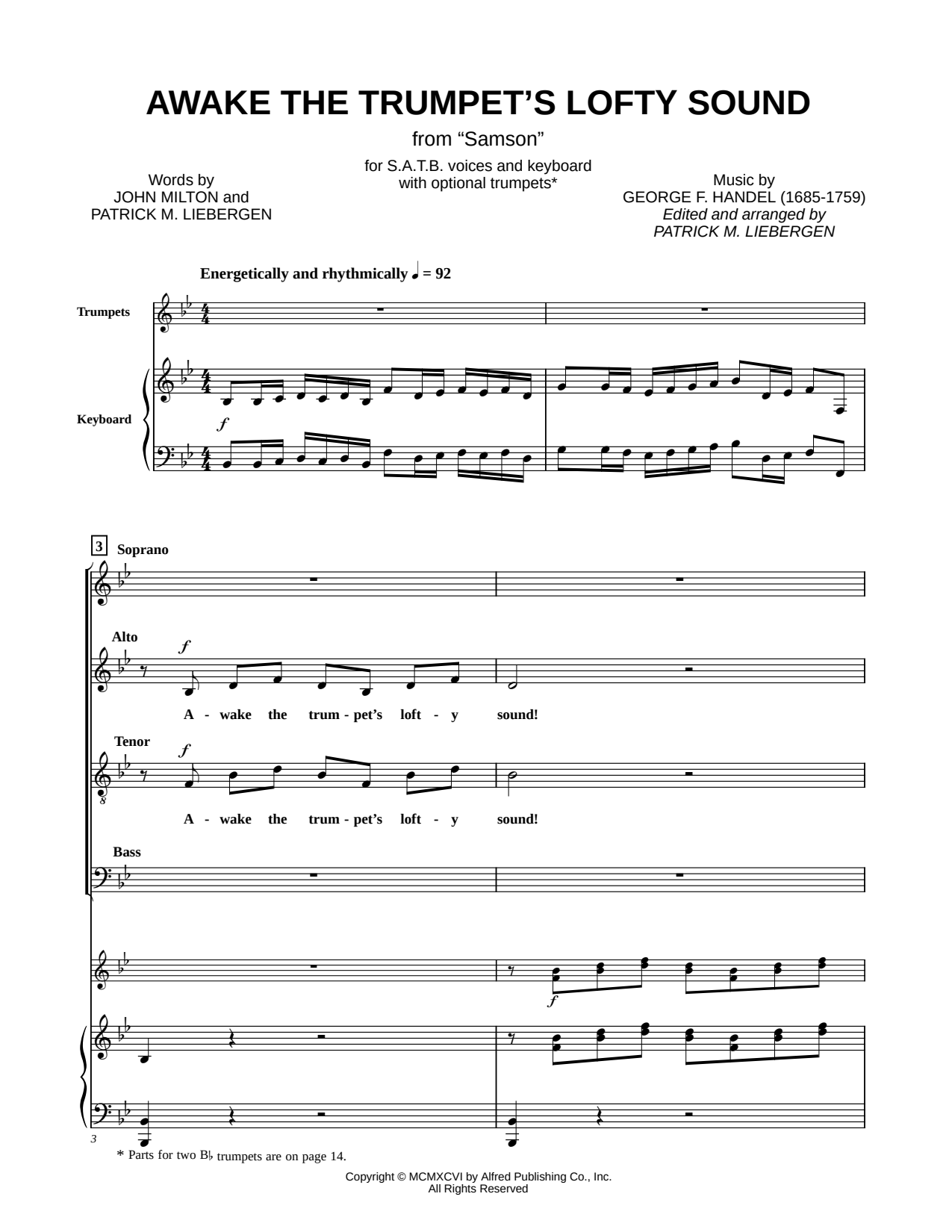 Awake the Trumpet's Lofty Sound
