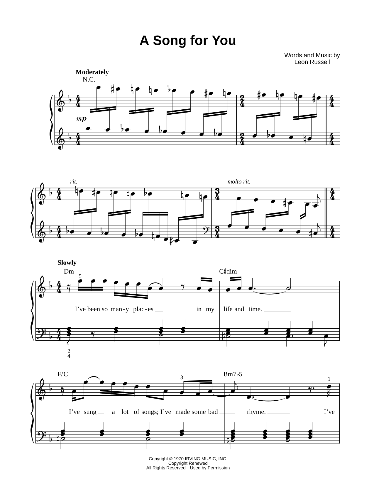 A Song for You