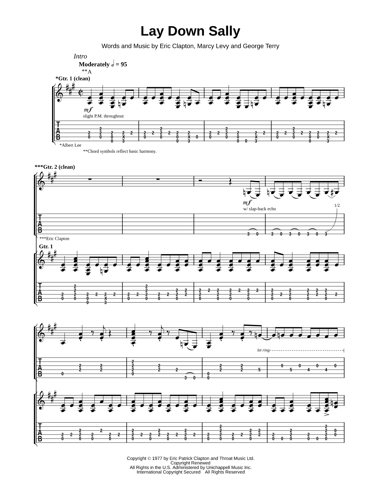 Lay Down Sally