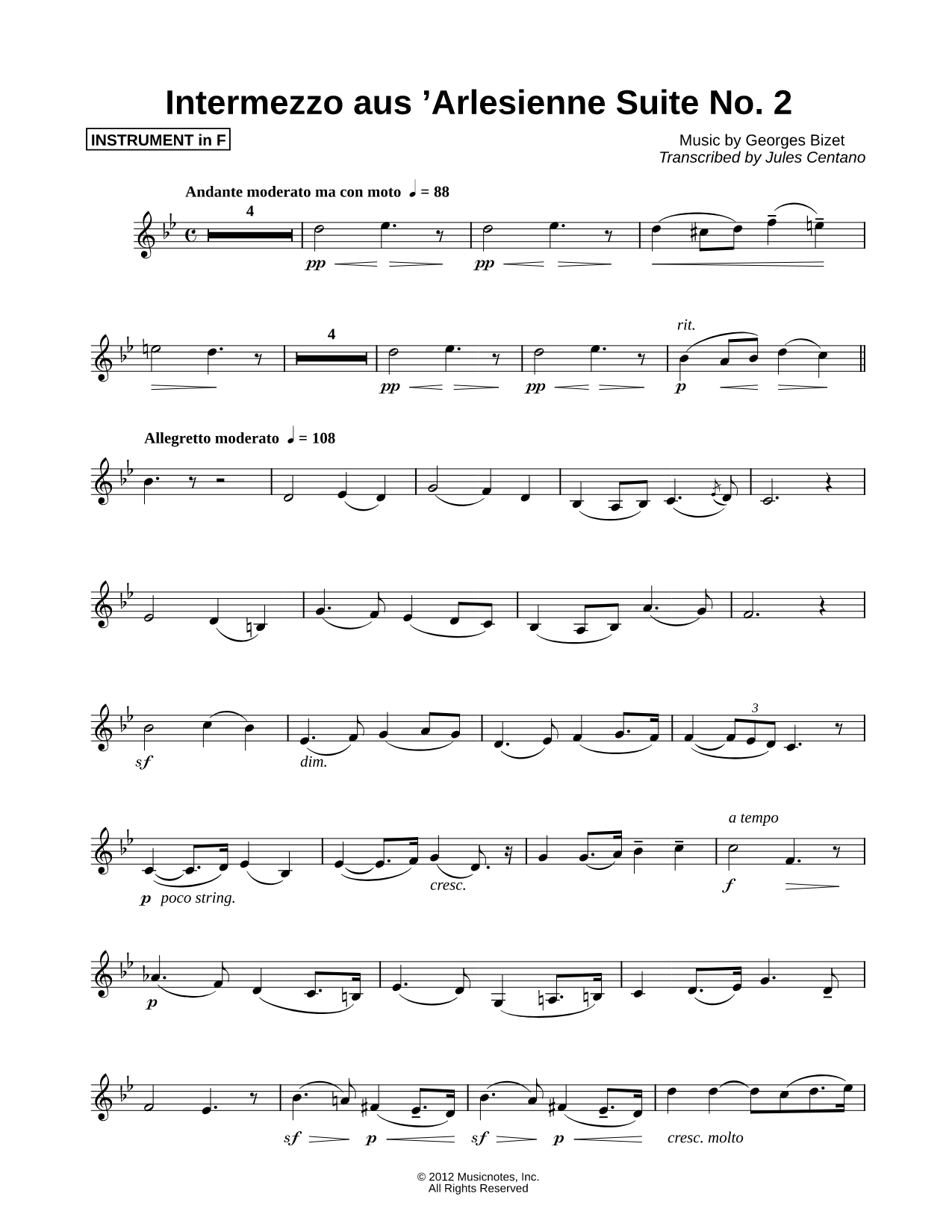 Intermezzo - F Instrument
