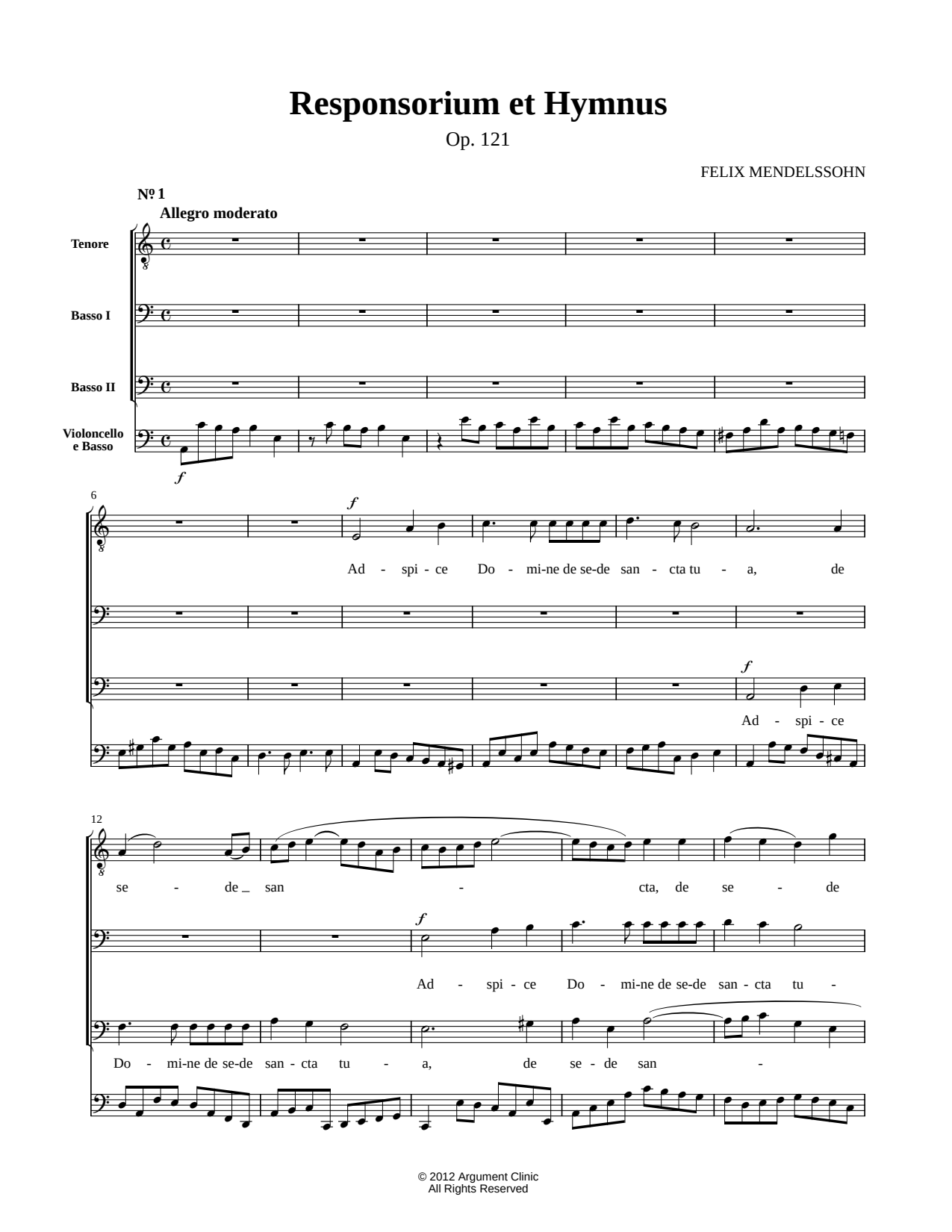 Responsorium et Hymnus
