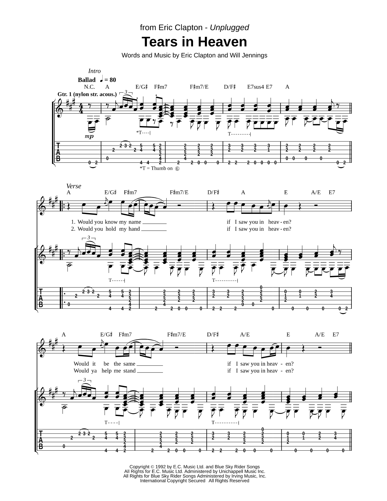 Tears in Heaven