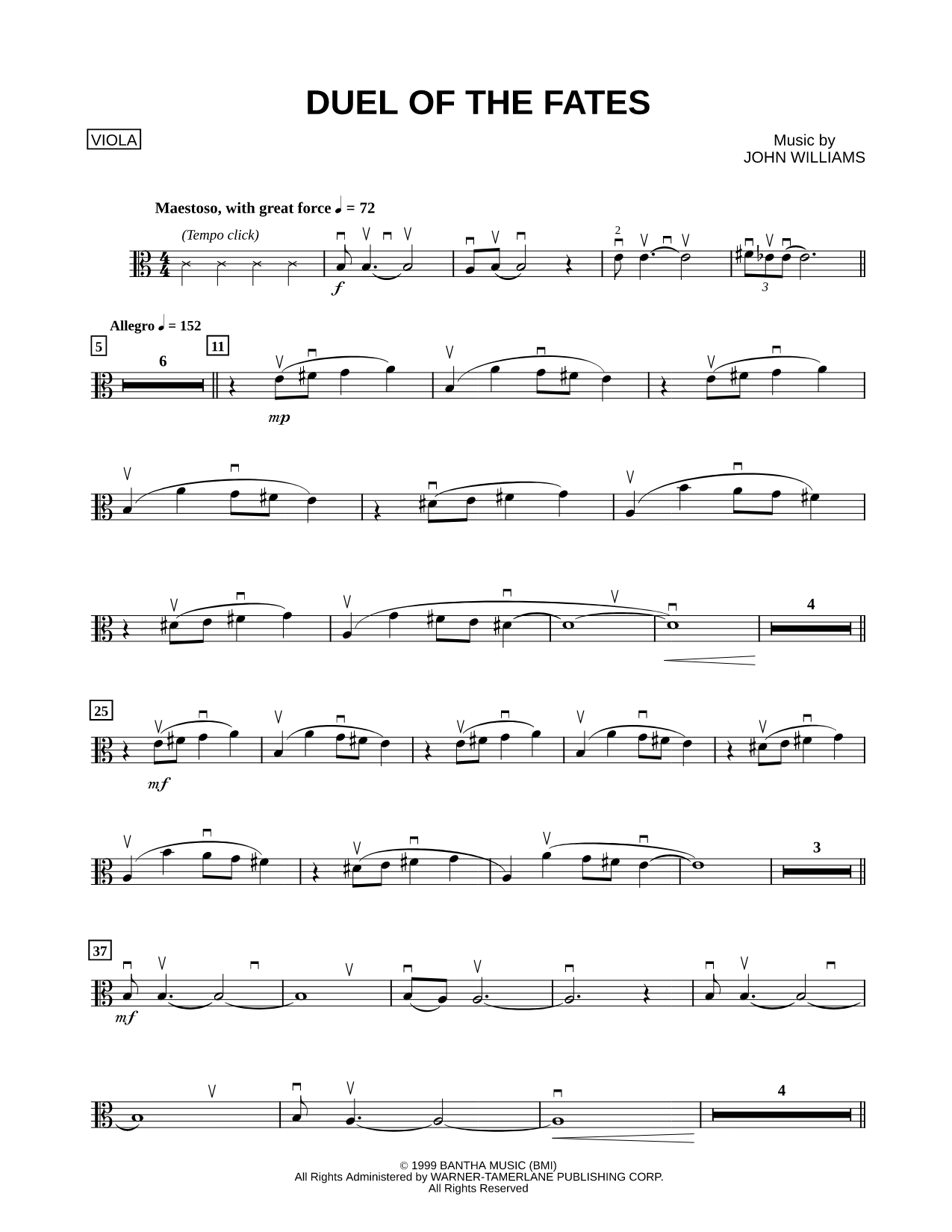 Duel of the Fates - Viola
