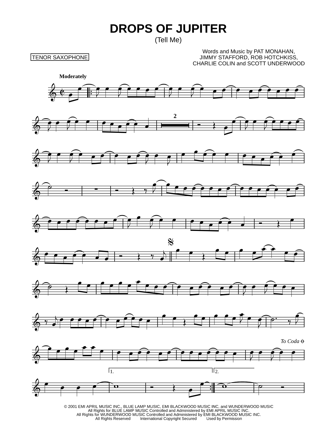 Drops of Jupiter (Tell Me)
