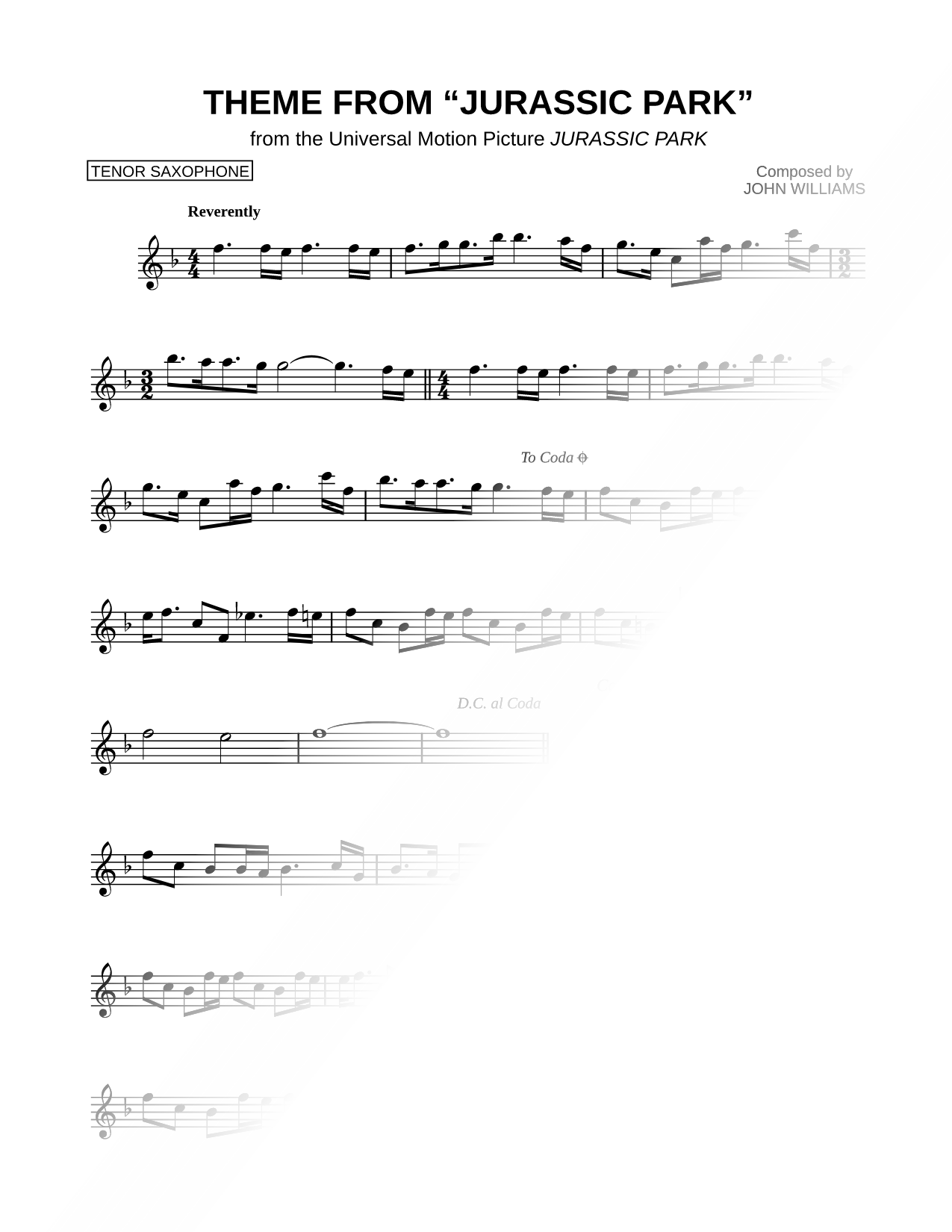 Theme from Jurassic Park