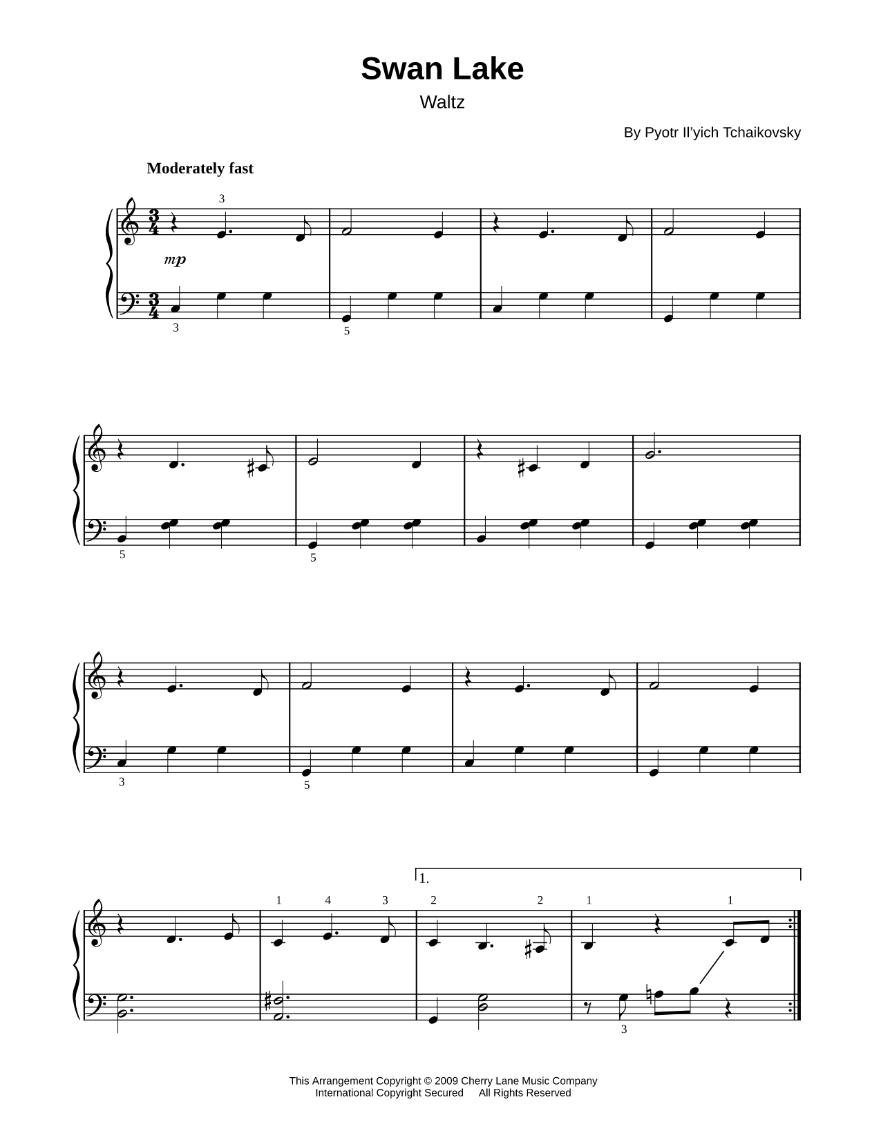 Swan Lake, Op. 20 (Waltz)