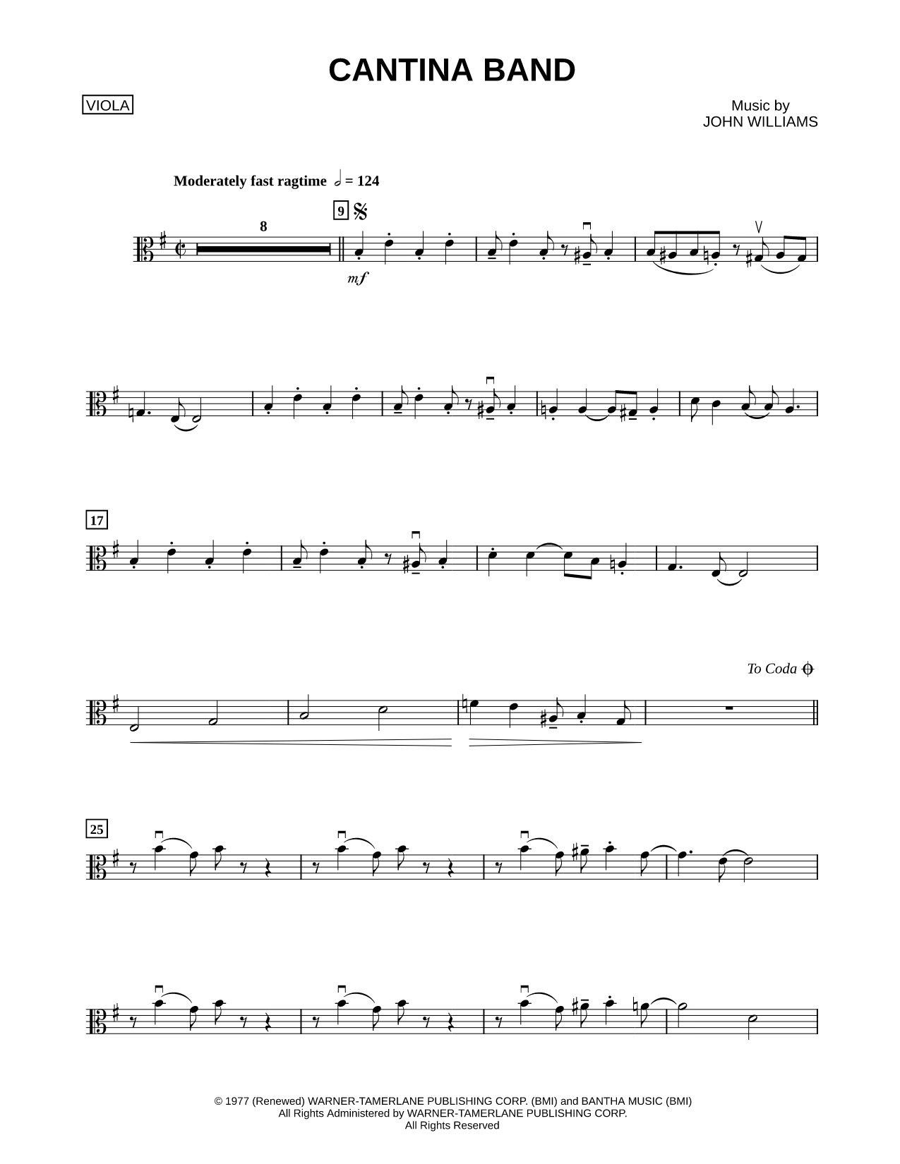 Cantina Band - Viola