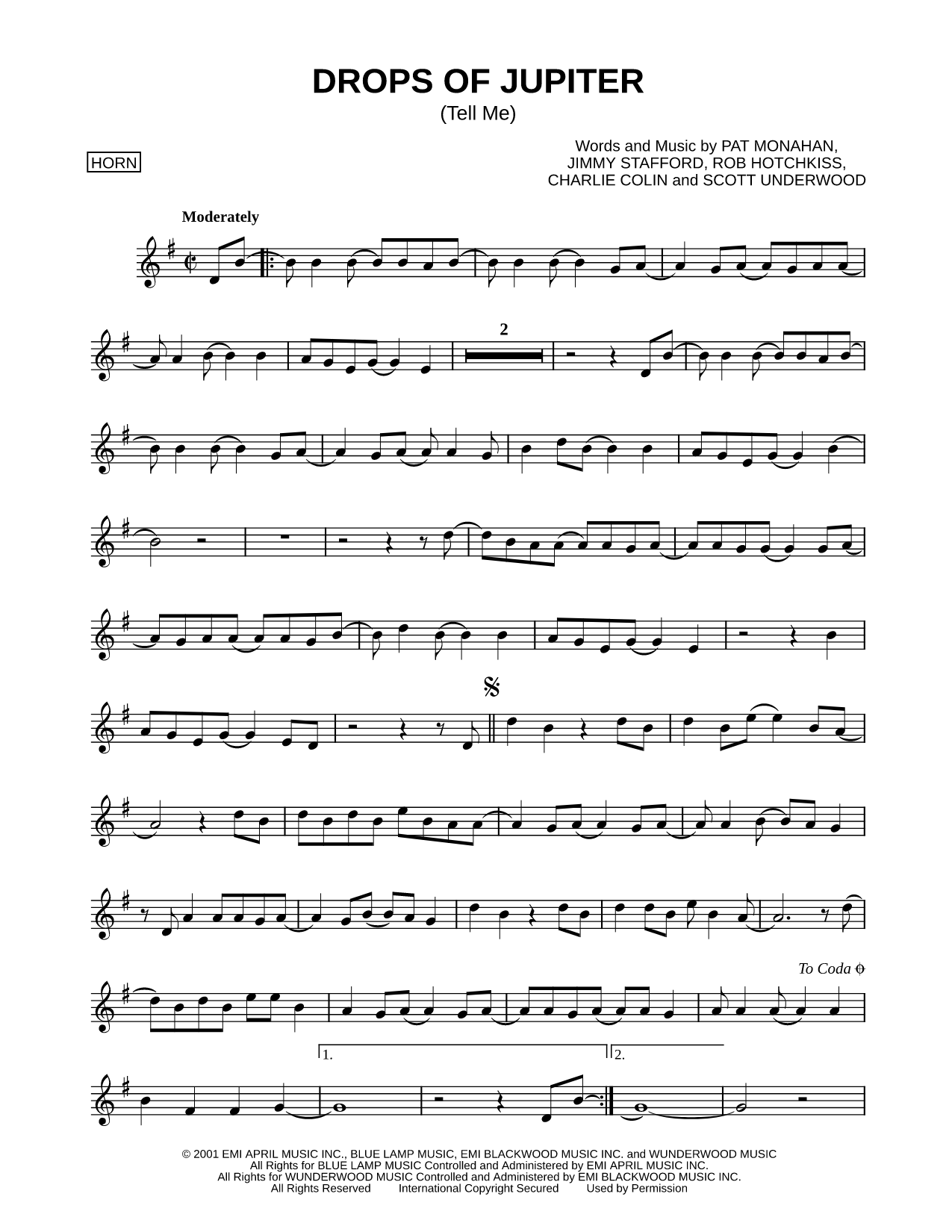 Drops of Jupiter (Tell Me)