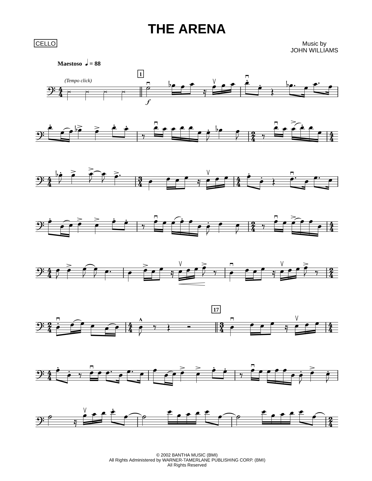 The Arena - Cello