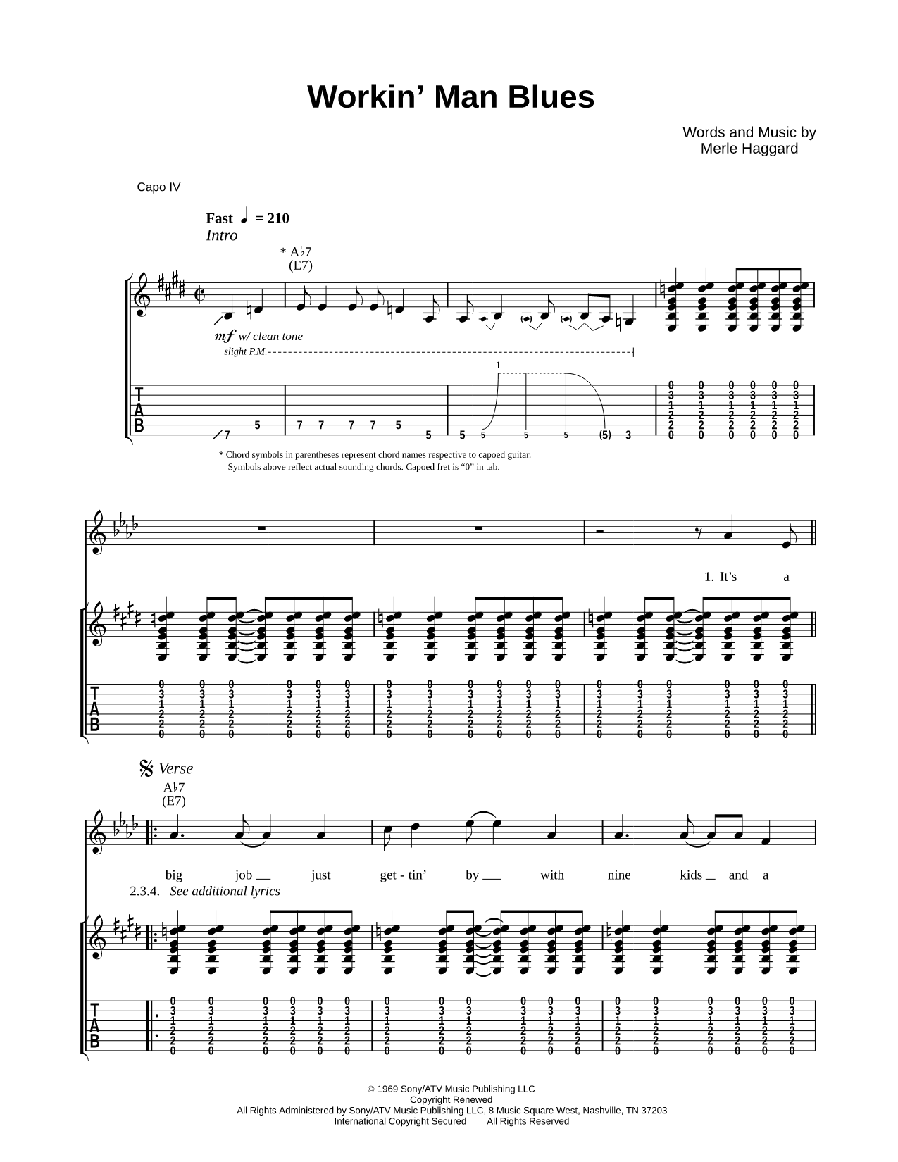Workin' Man Blues
