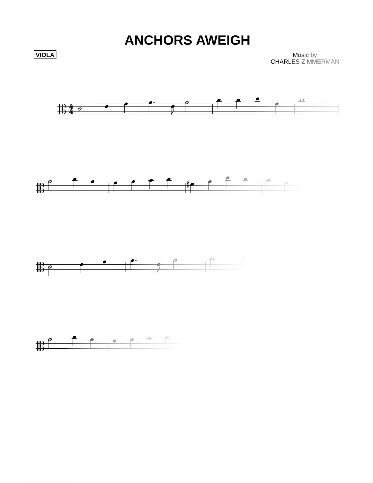 Anchors Aweigh - Viola