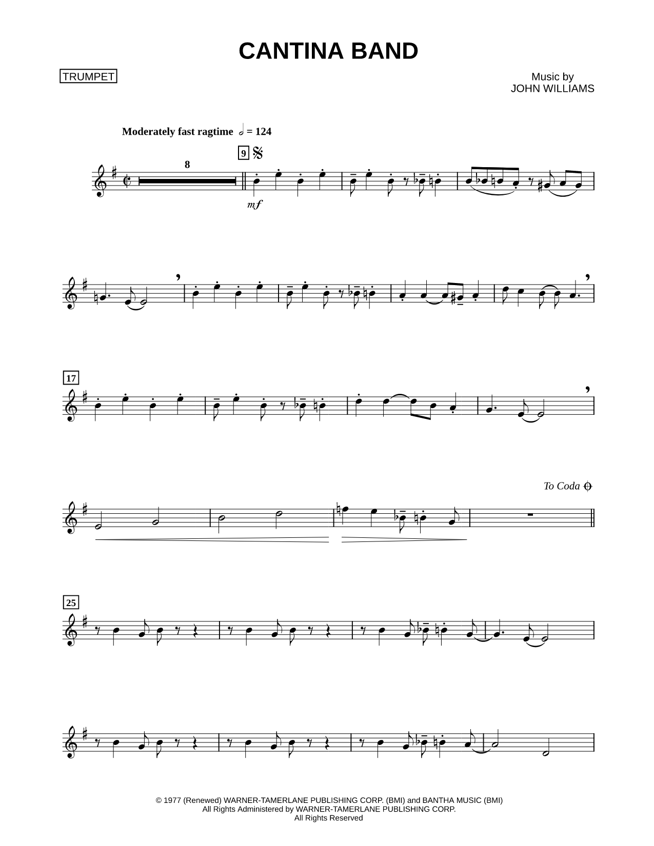 Cantina Band - Trumpet
