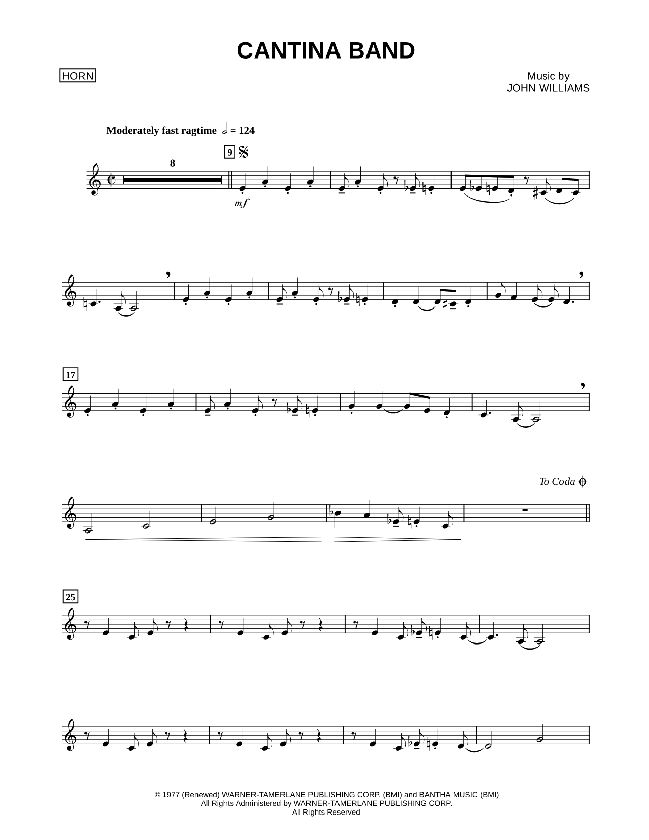 Cantina Band - French Horn