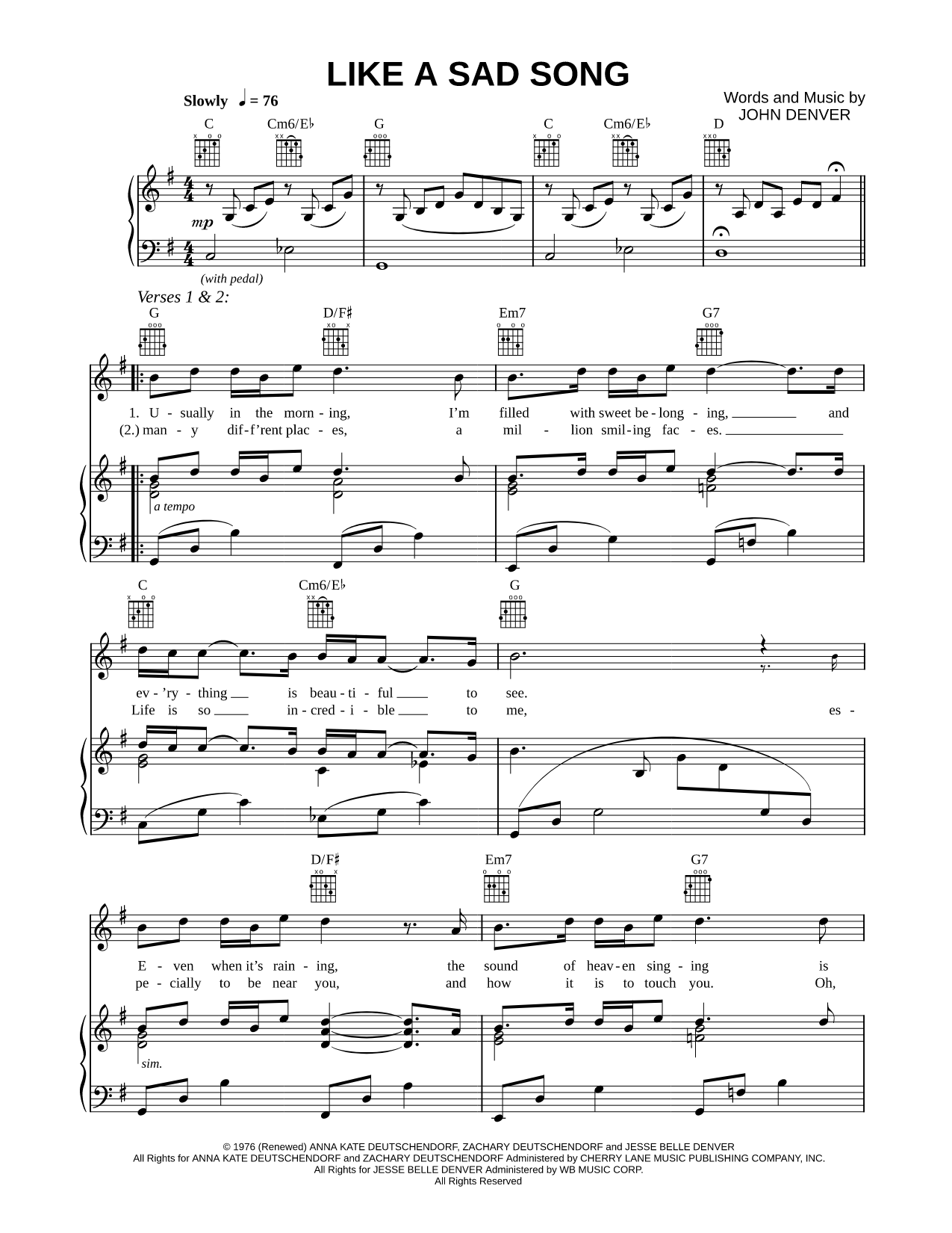 Like a Sad Song