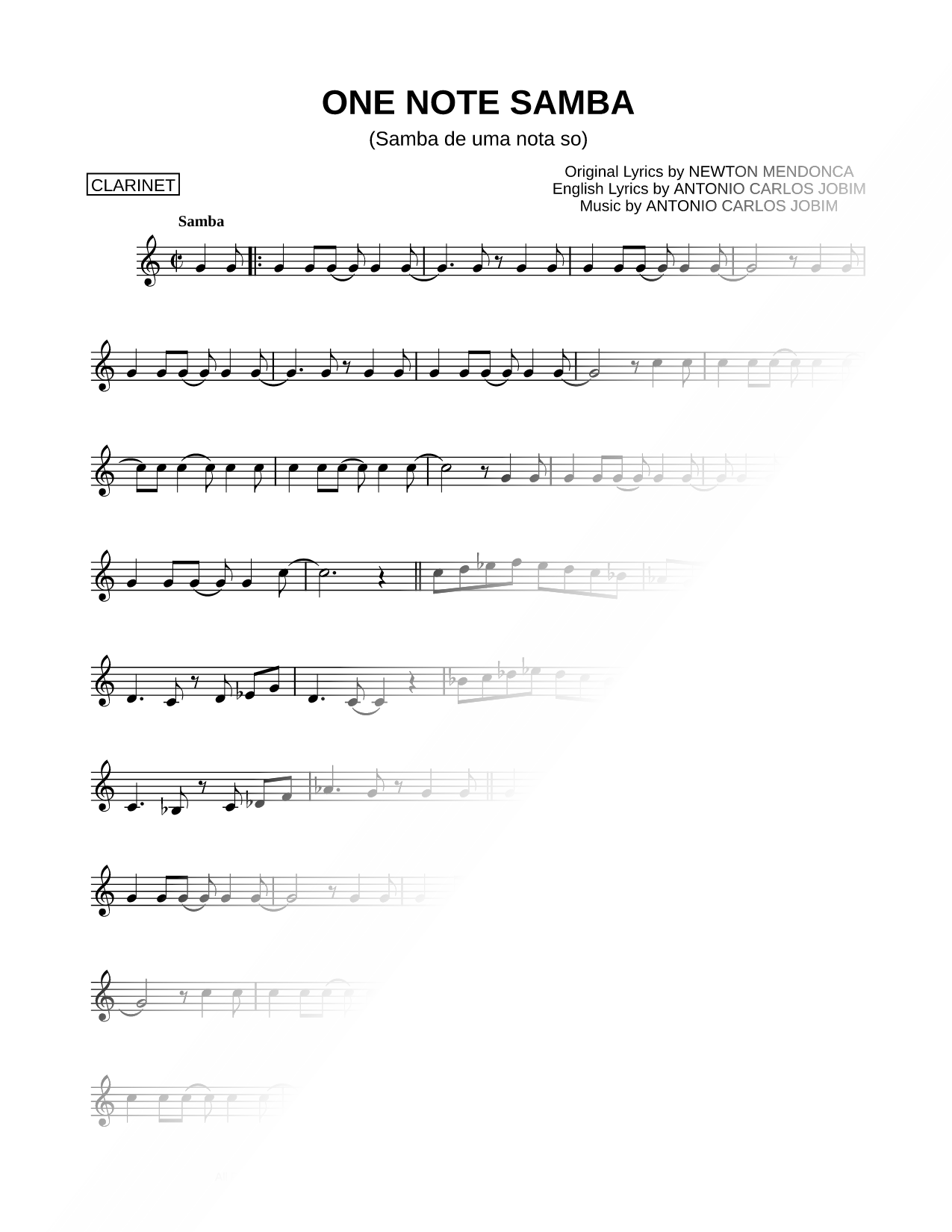One Note Samba