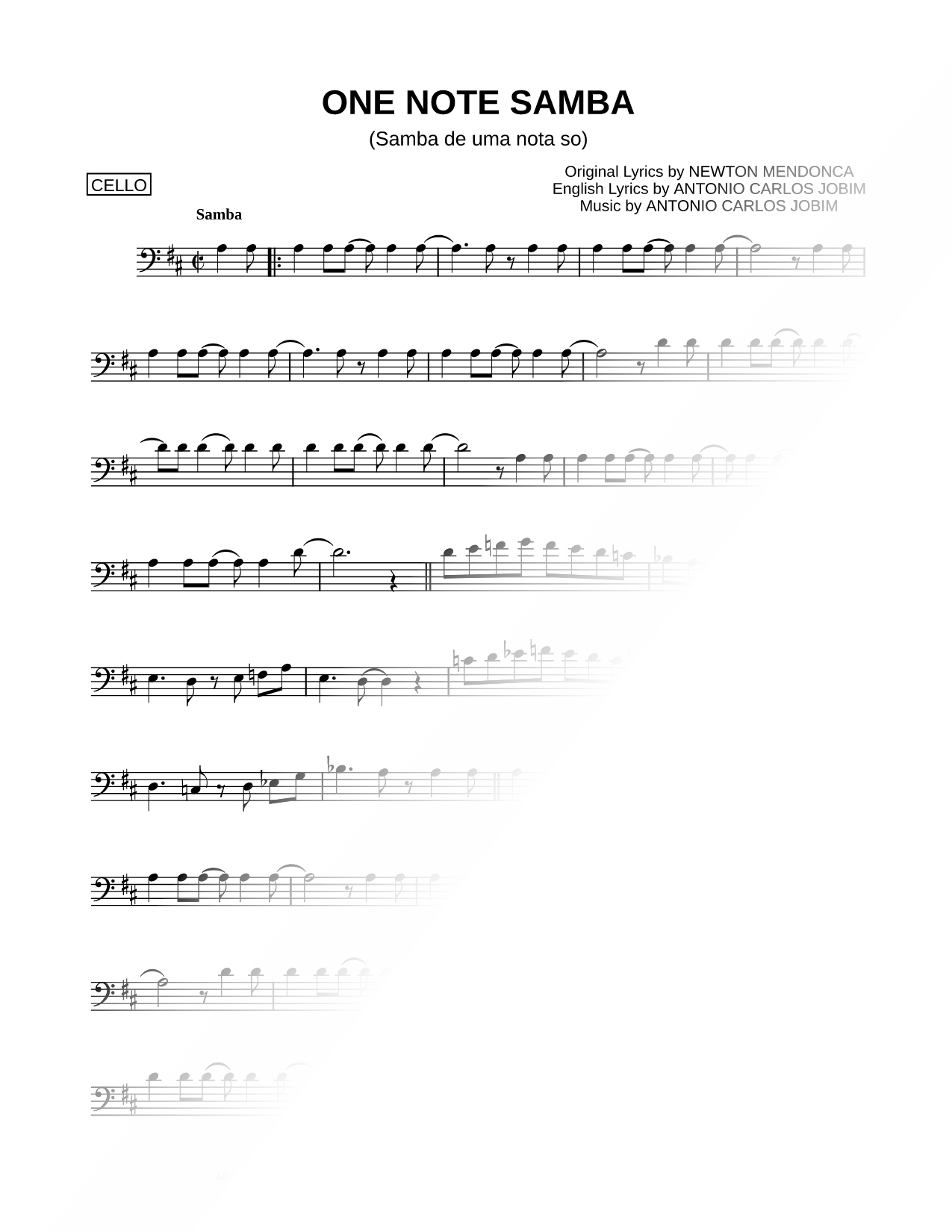 One Note Samba