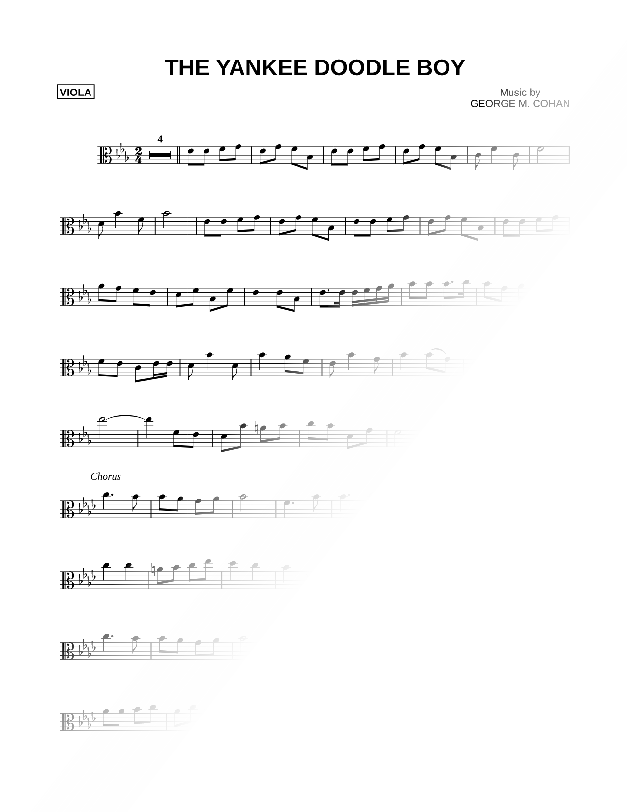 The Yankee Doodle Boy - Viola