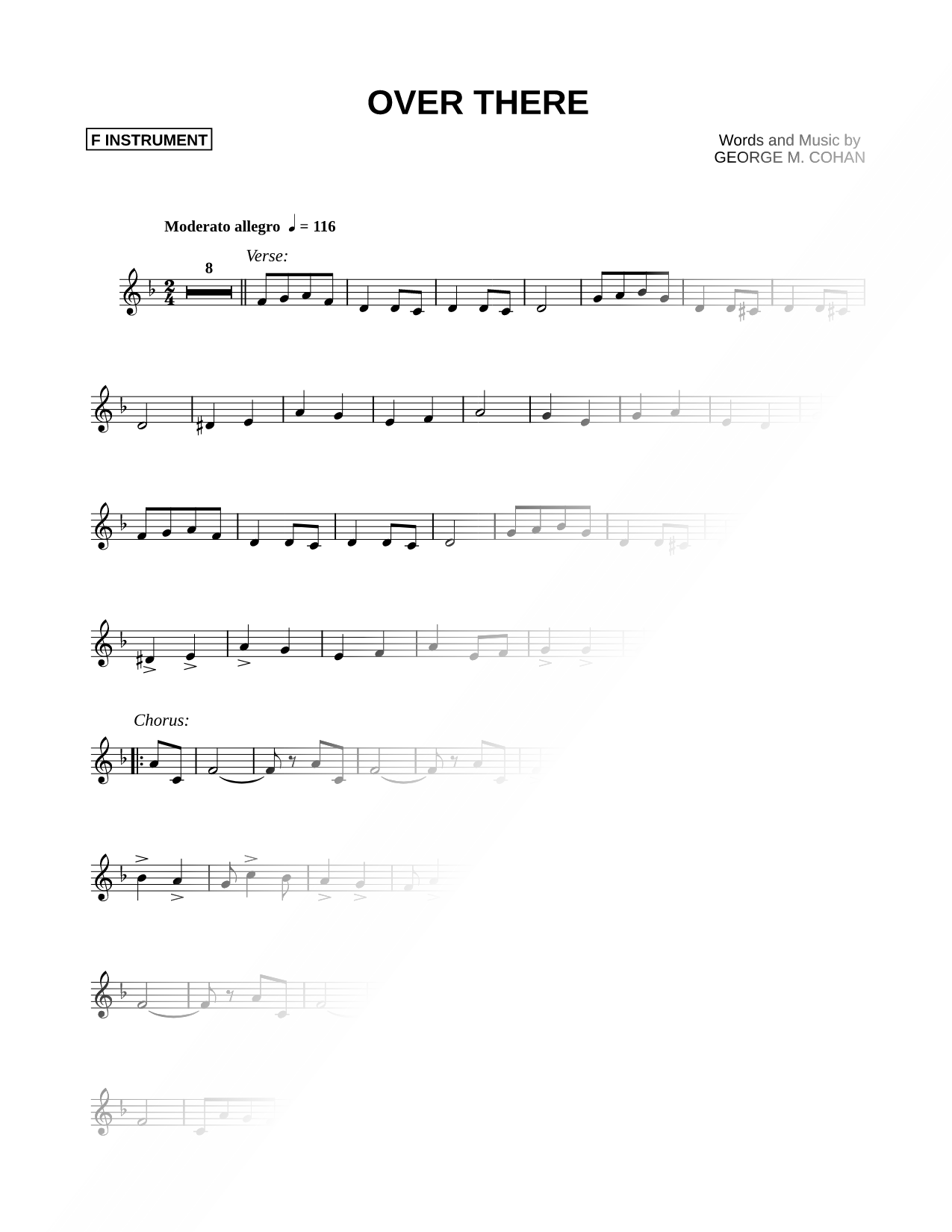 Over There - F Instrument