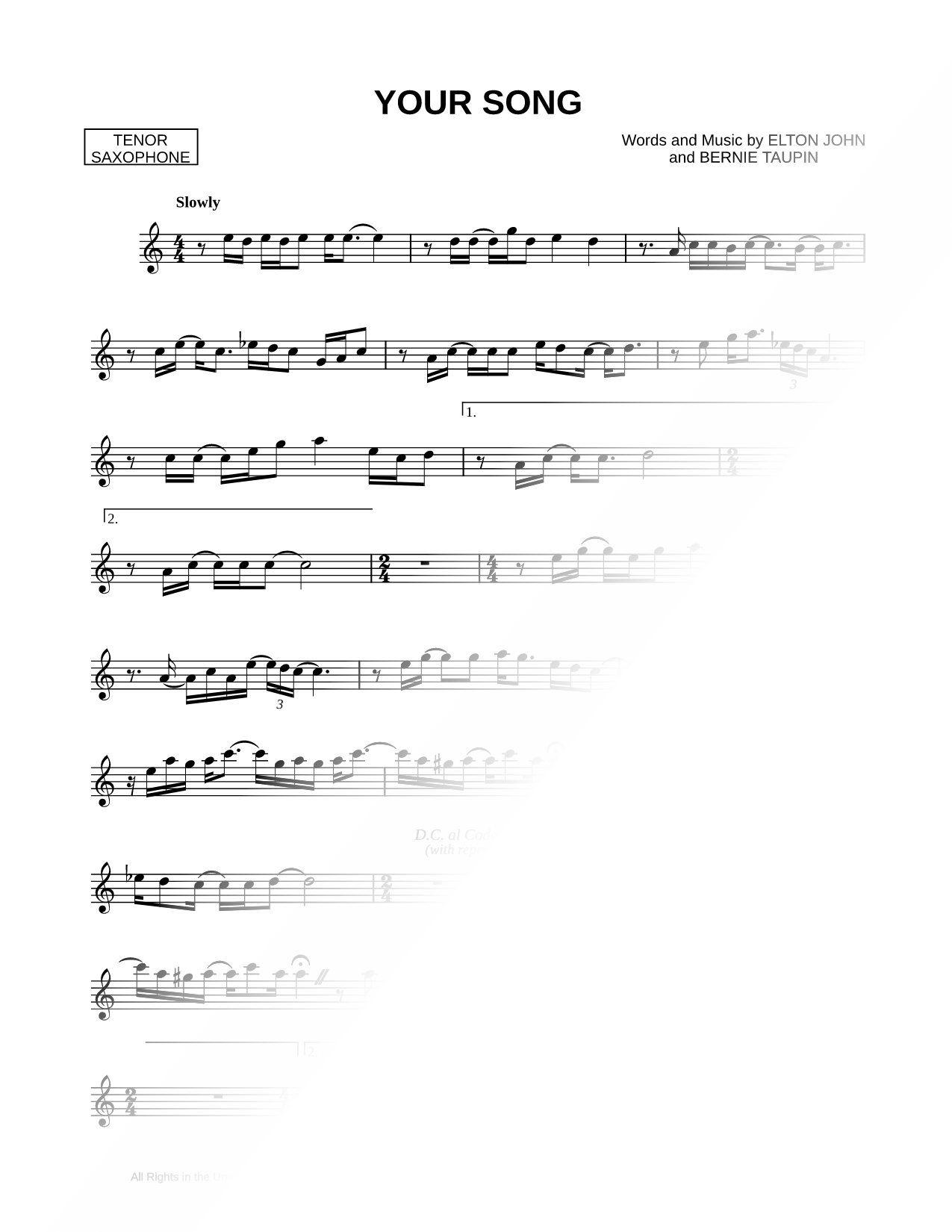 Your Song