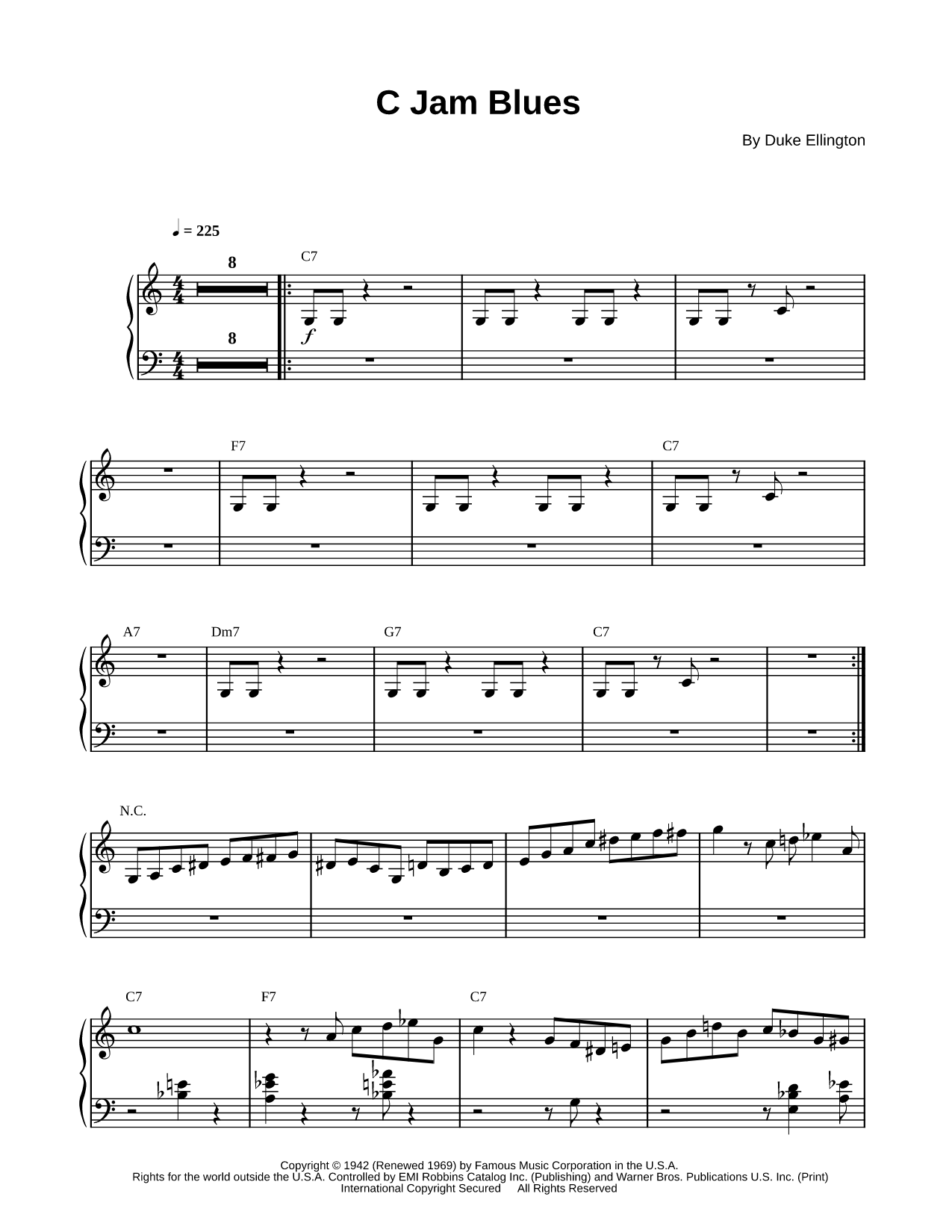 C Jam Blues