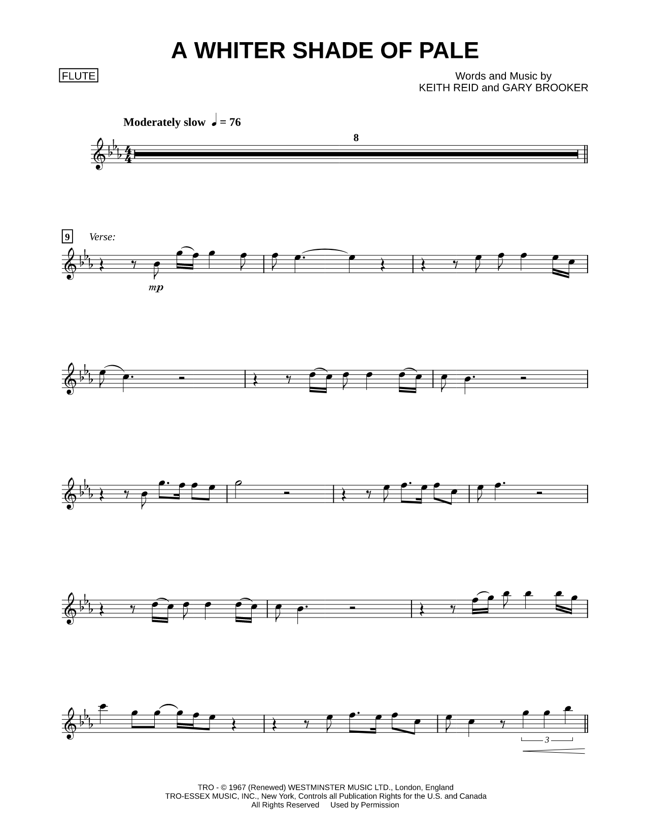 A Whiter Shade of Pale - Flute