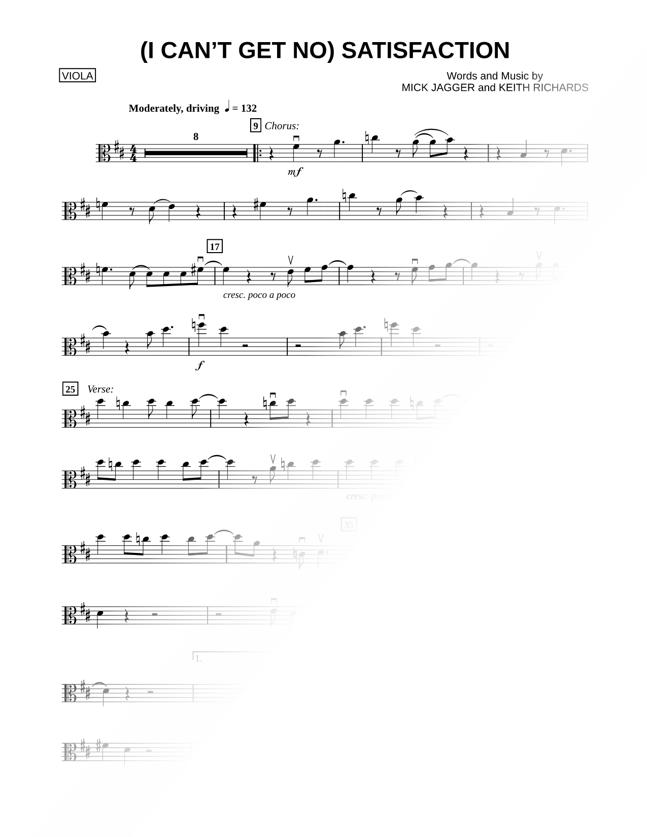 (I Can't Get No) Satisfaction - Viola