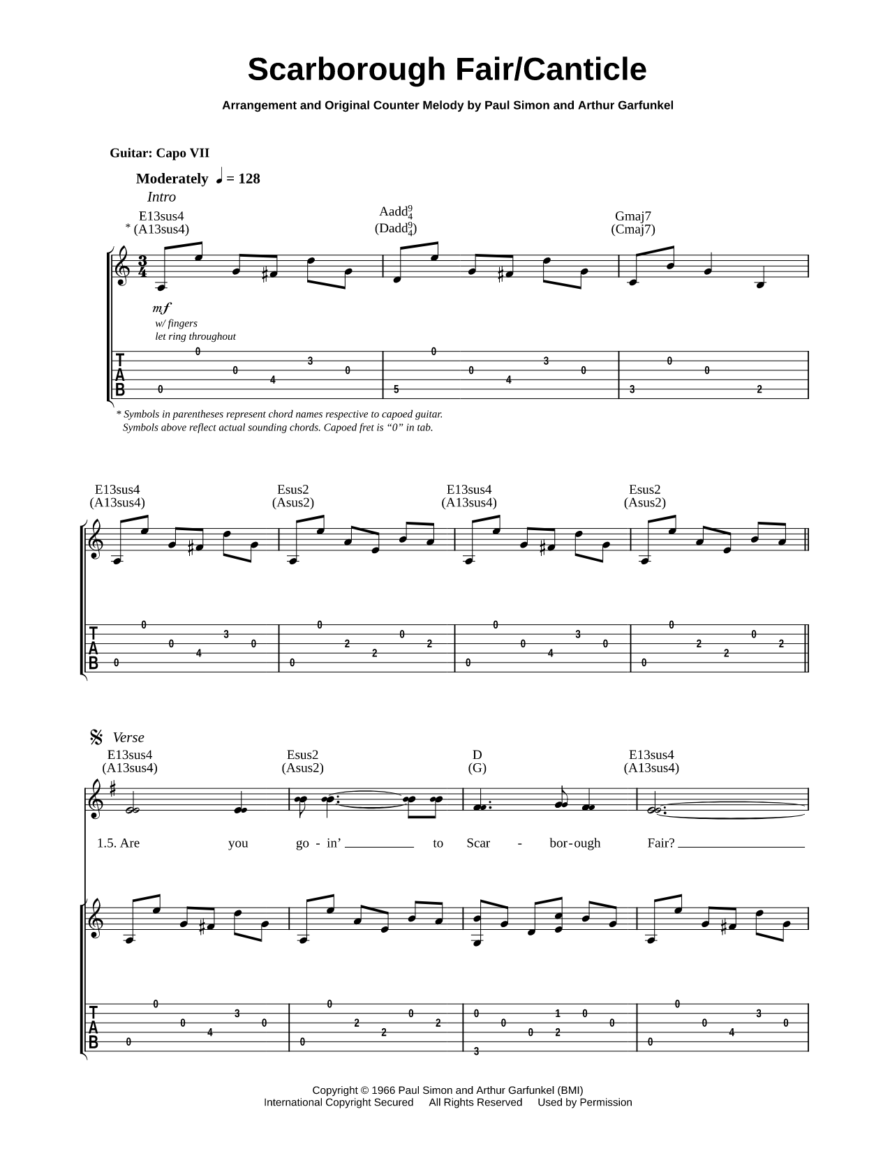 Scarborough Fair / Canticle