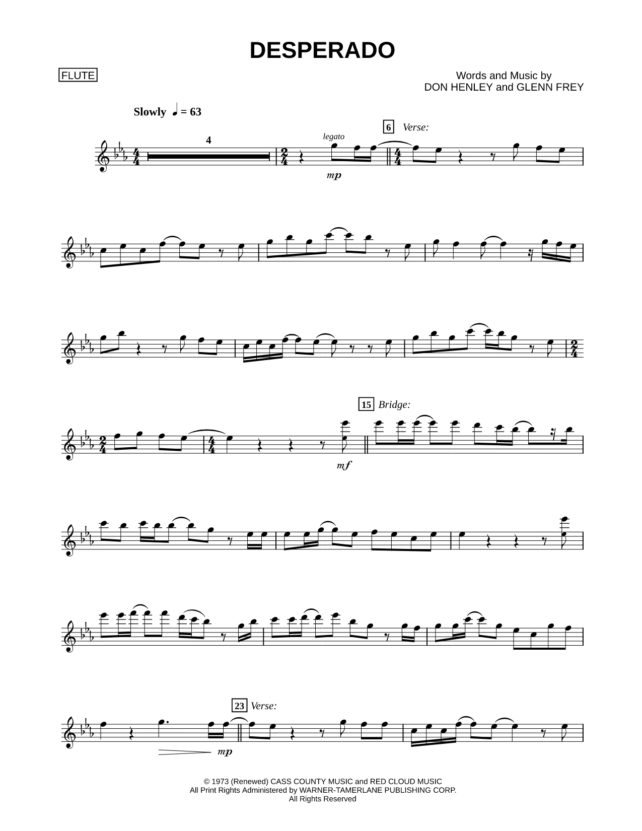 Desperado - Flute