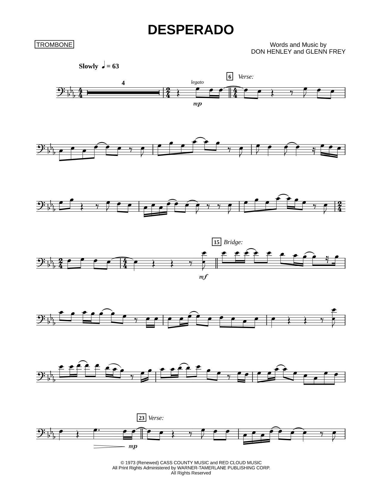 Desperado - Trombone