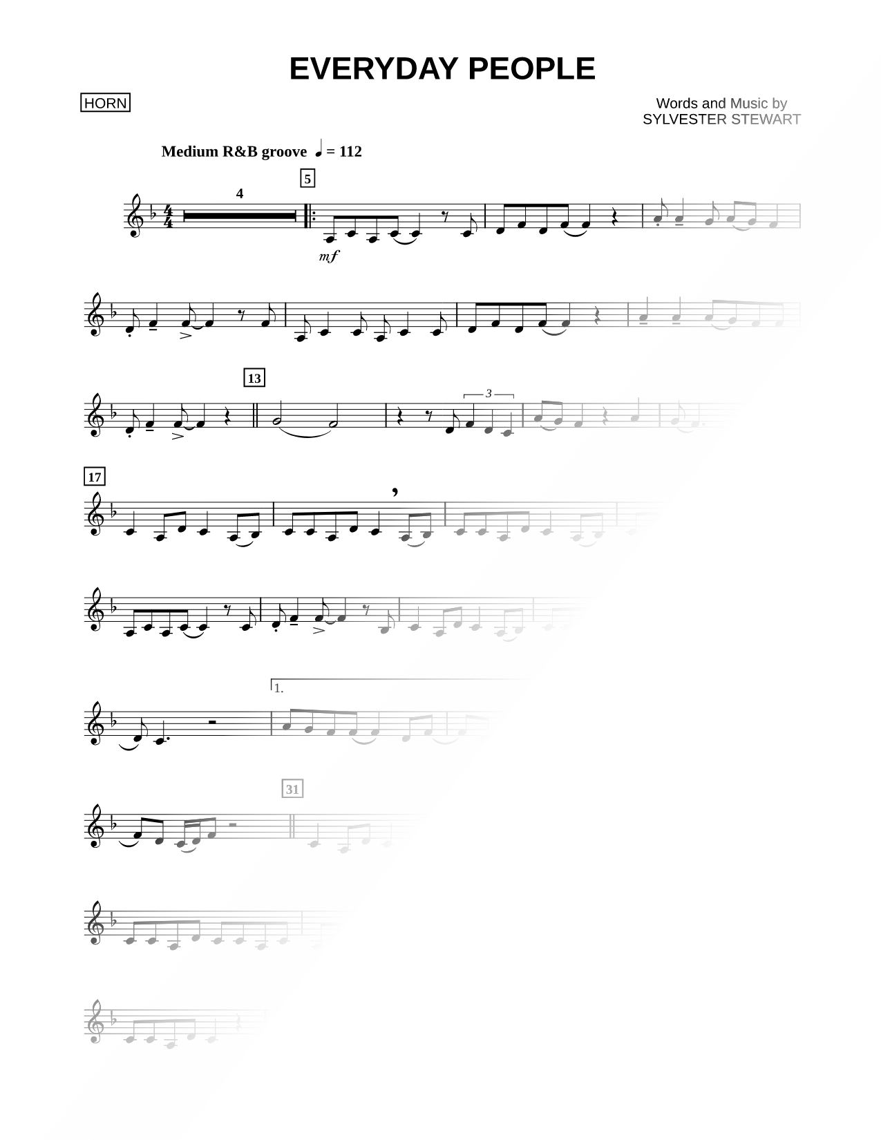 Everyday People - French Horn
