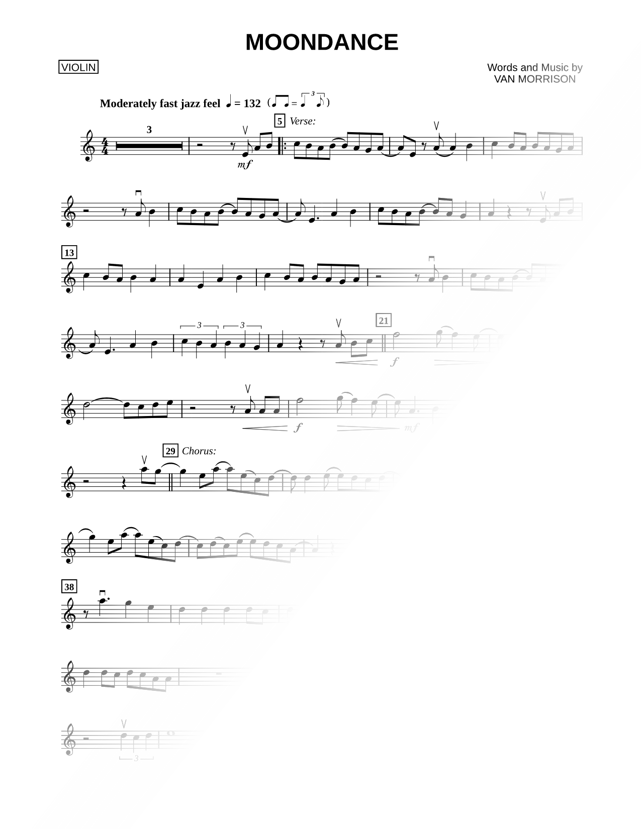 Moondance - Violin
