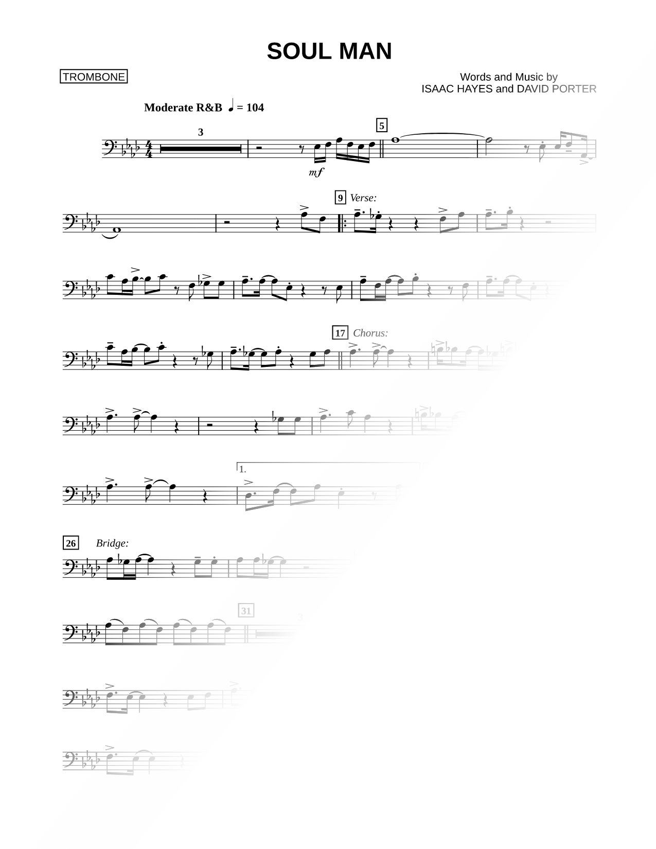 Soul Man - Trombone