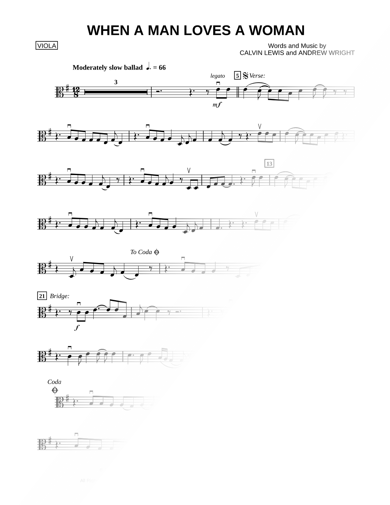 When a Man Loves a Woman - Viola