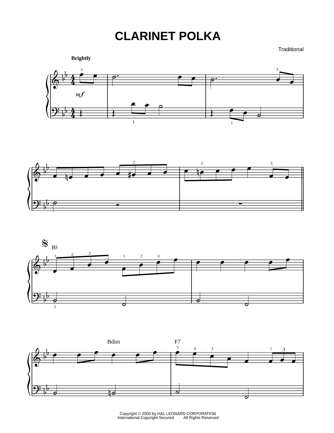 Clarinet Polka