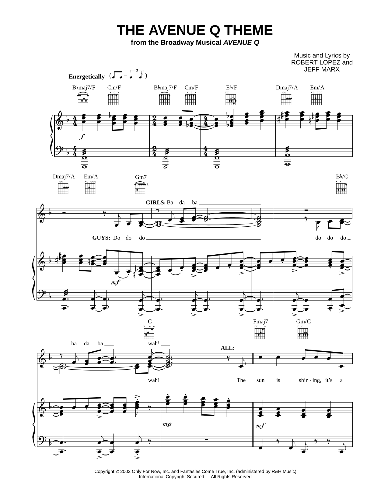 The Avenue Q Theme