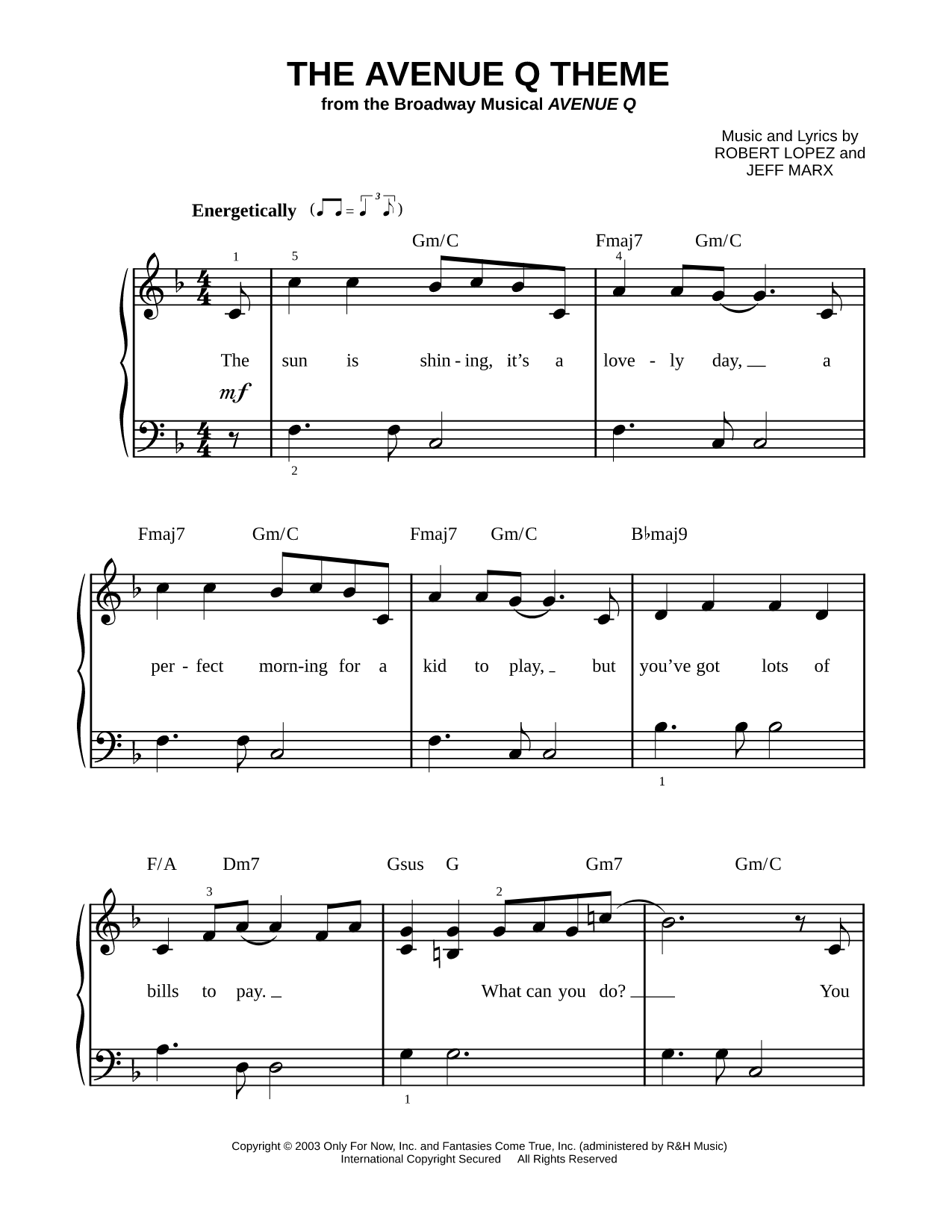 The Avenue Q Theme