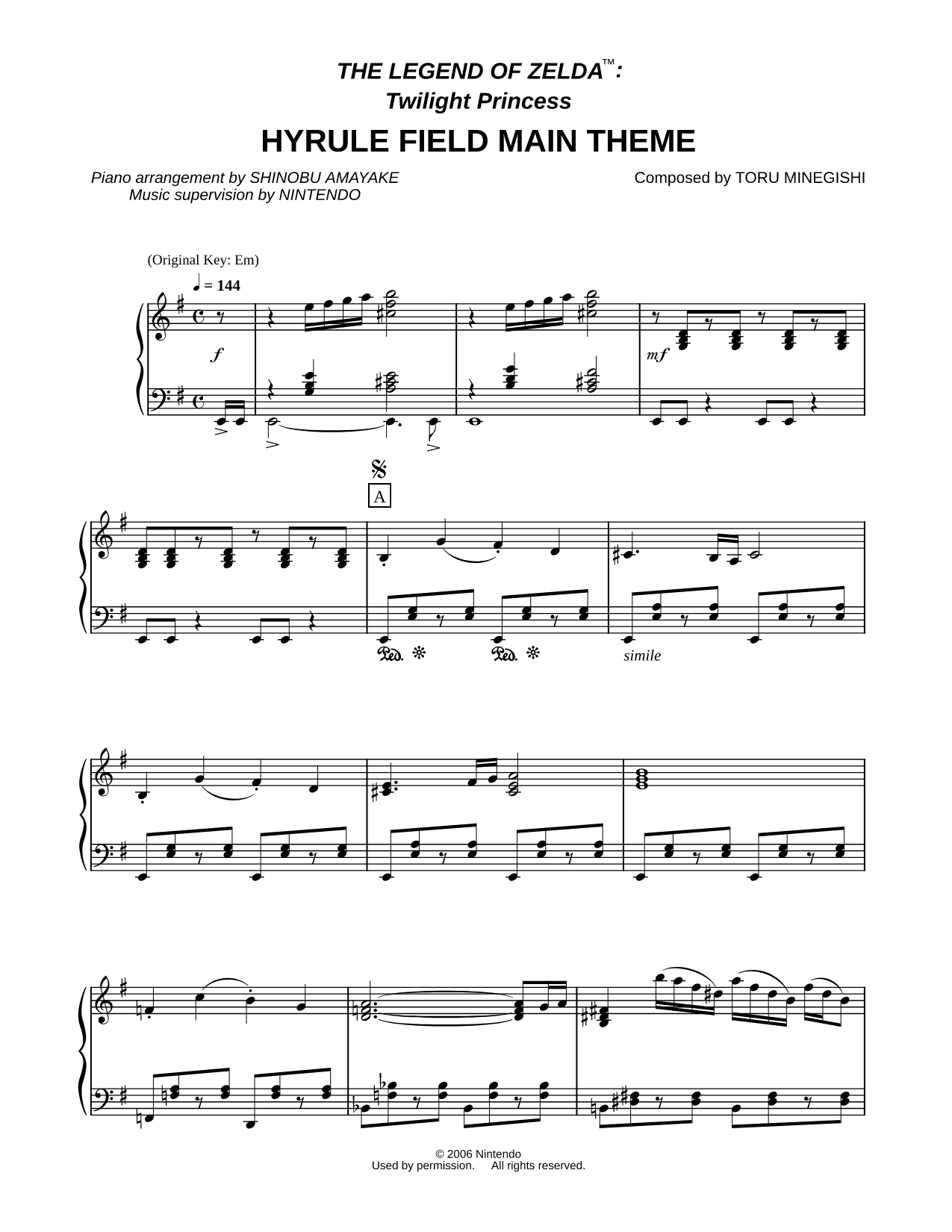The Legend of Zelda™: Twilight Princess Hyrule Main Theme