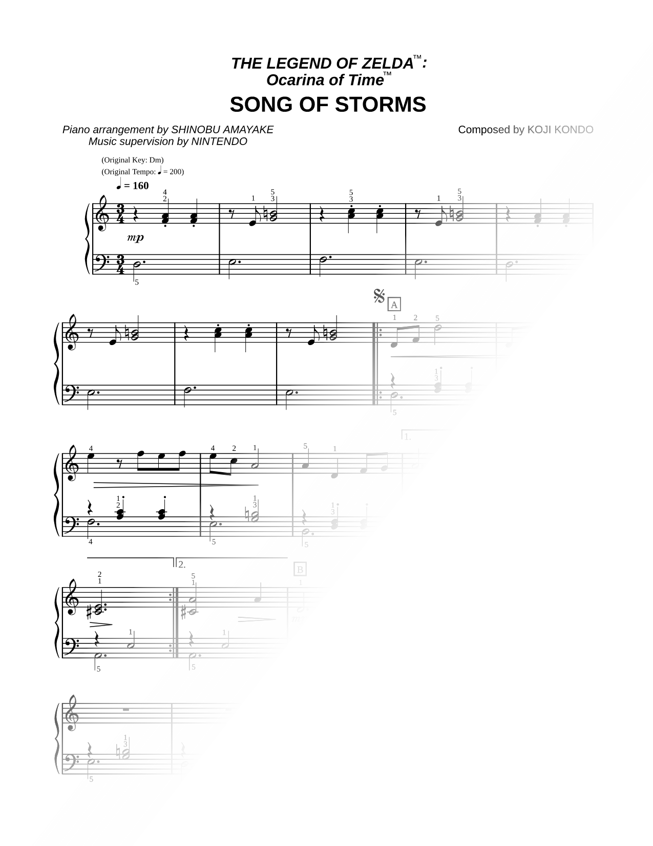 The Legend of Zelda™: Ocarina of Time™ Song of Storms
