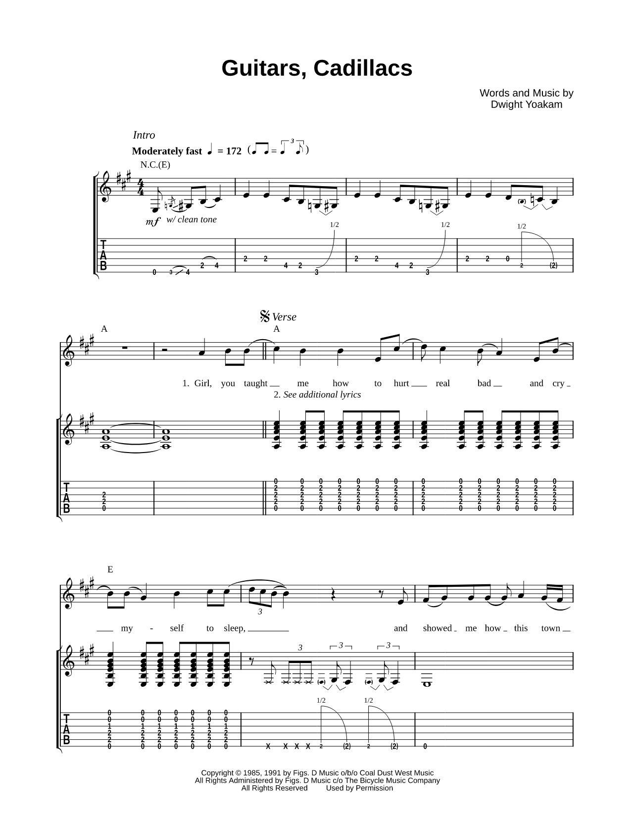 Guitars, Cadillacs