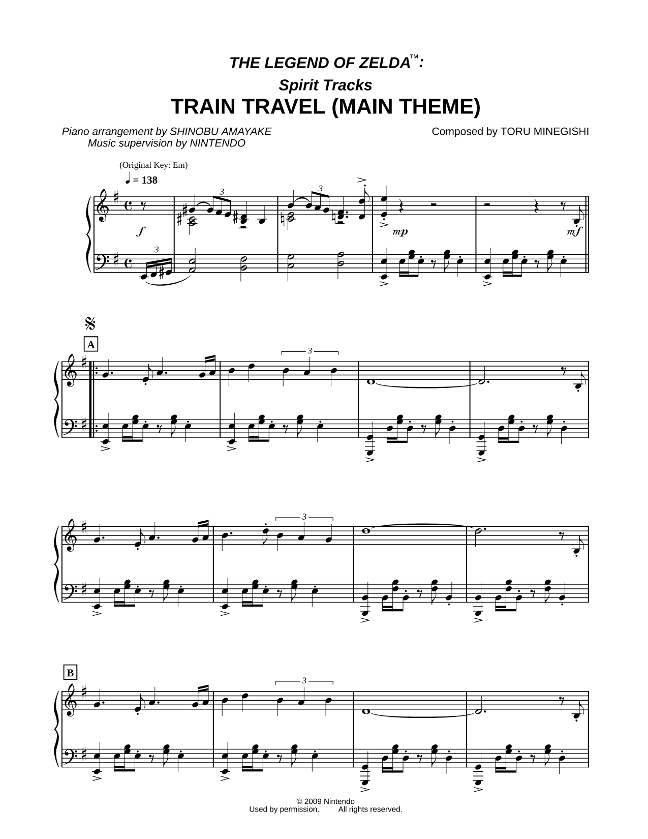 The Legend of Zelda™: Spirit Tracks Train Travel (Main Theme)