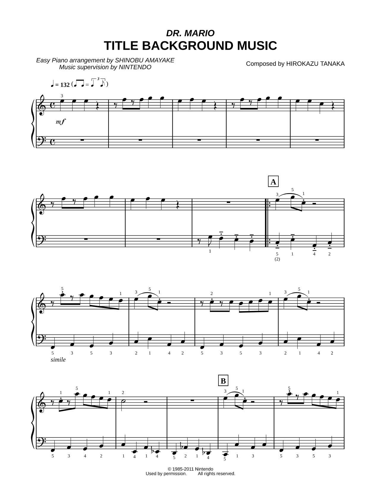 Dr. Mario Title Background Music