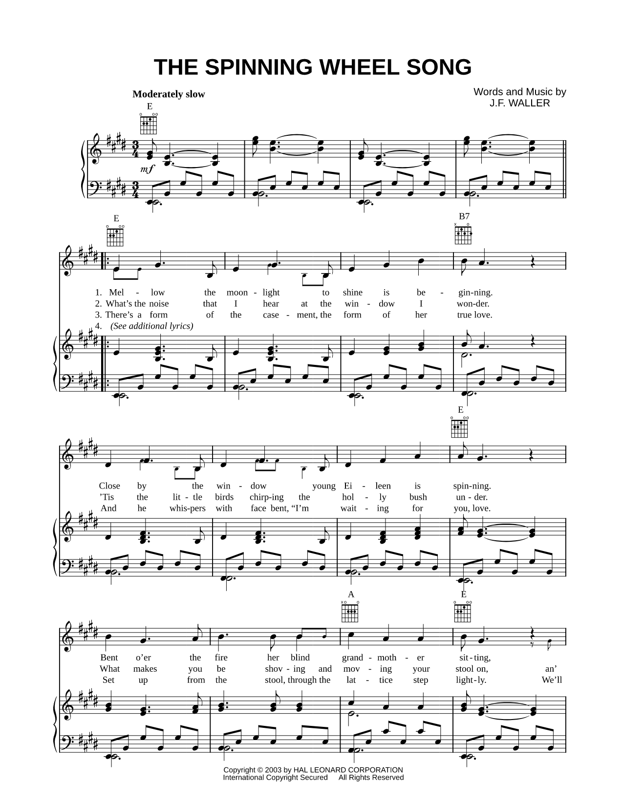 The Spinning Wheel Song