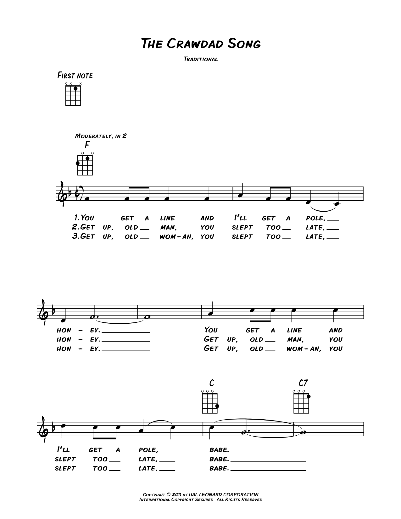 The Crawdad Song