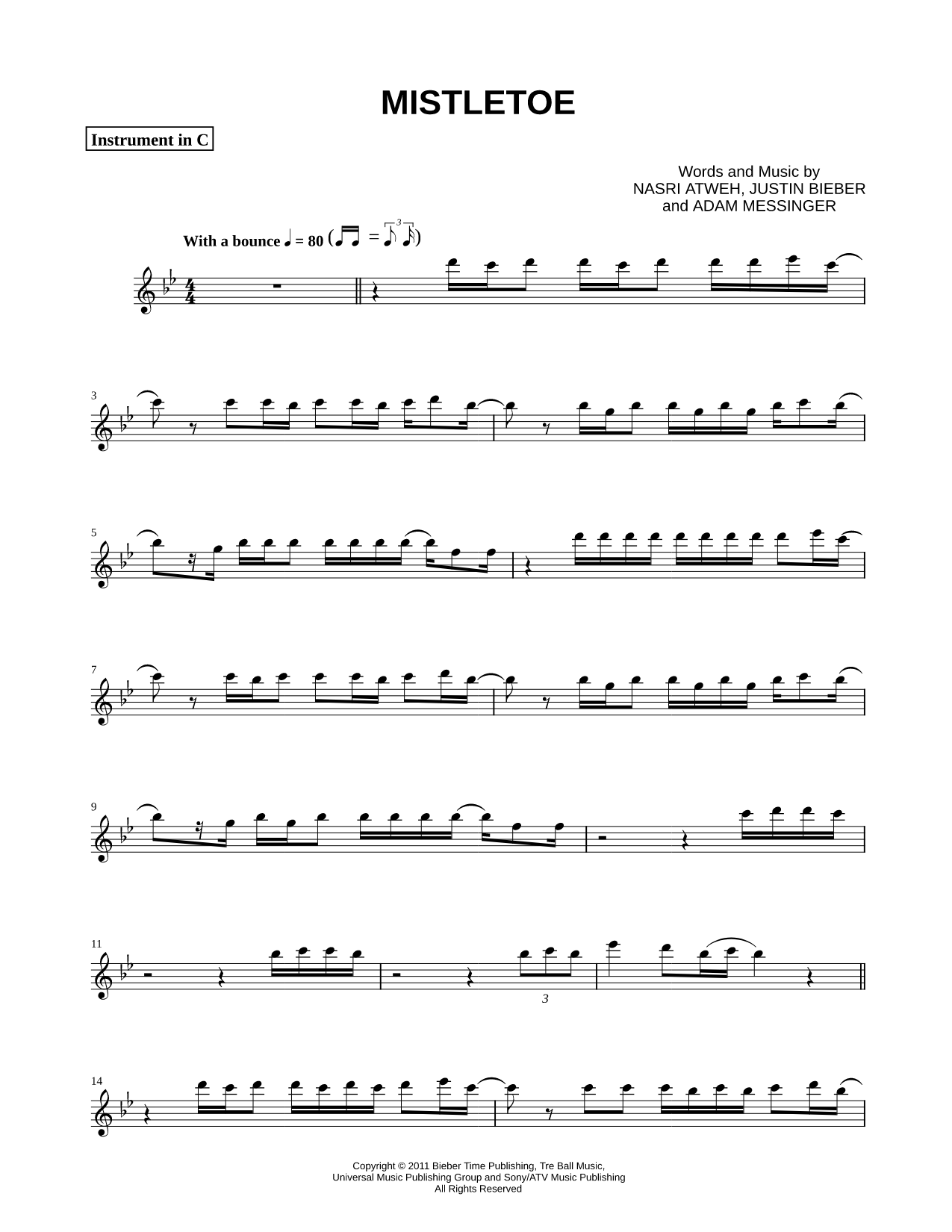 Mistletoe - C Instrument