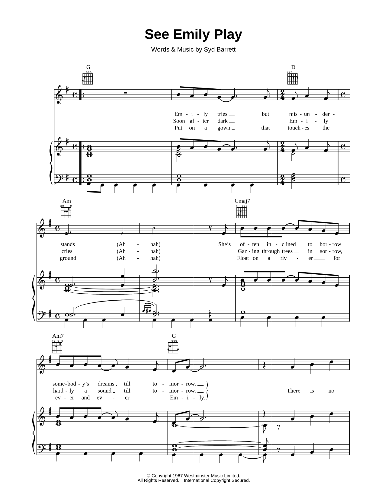 See Emily Play