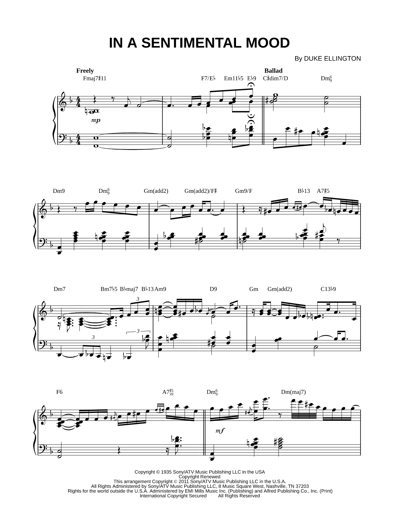 In a Sentimental Mood