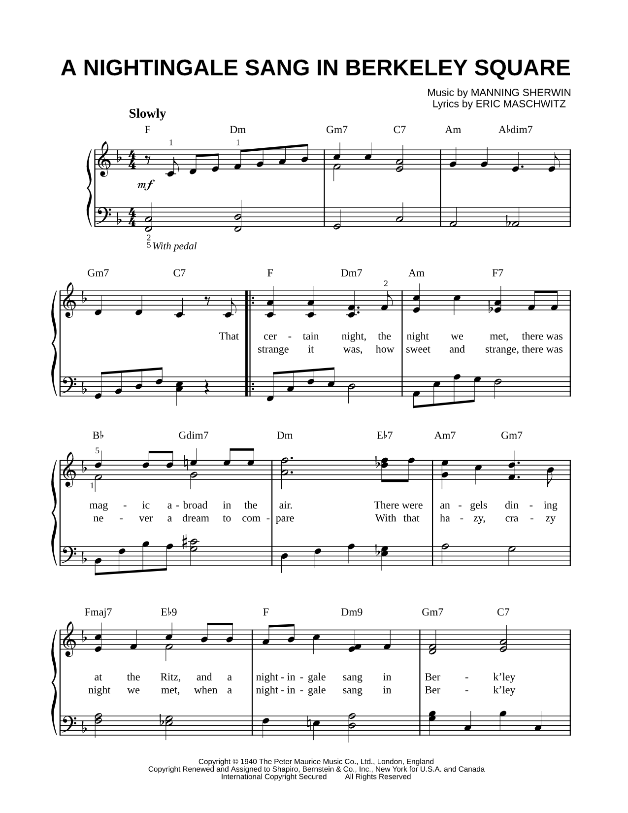A Nightingale Sang in Berkeley Square