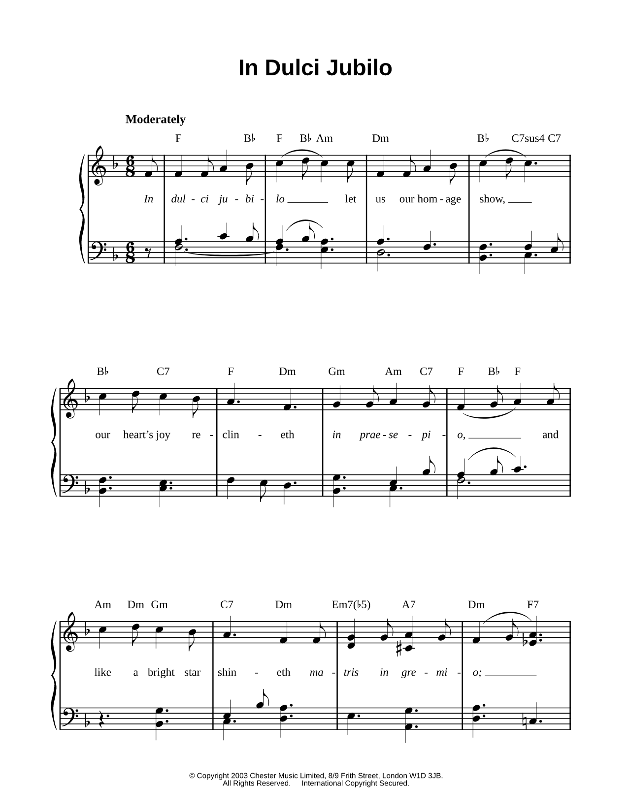 In dulci jubilo