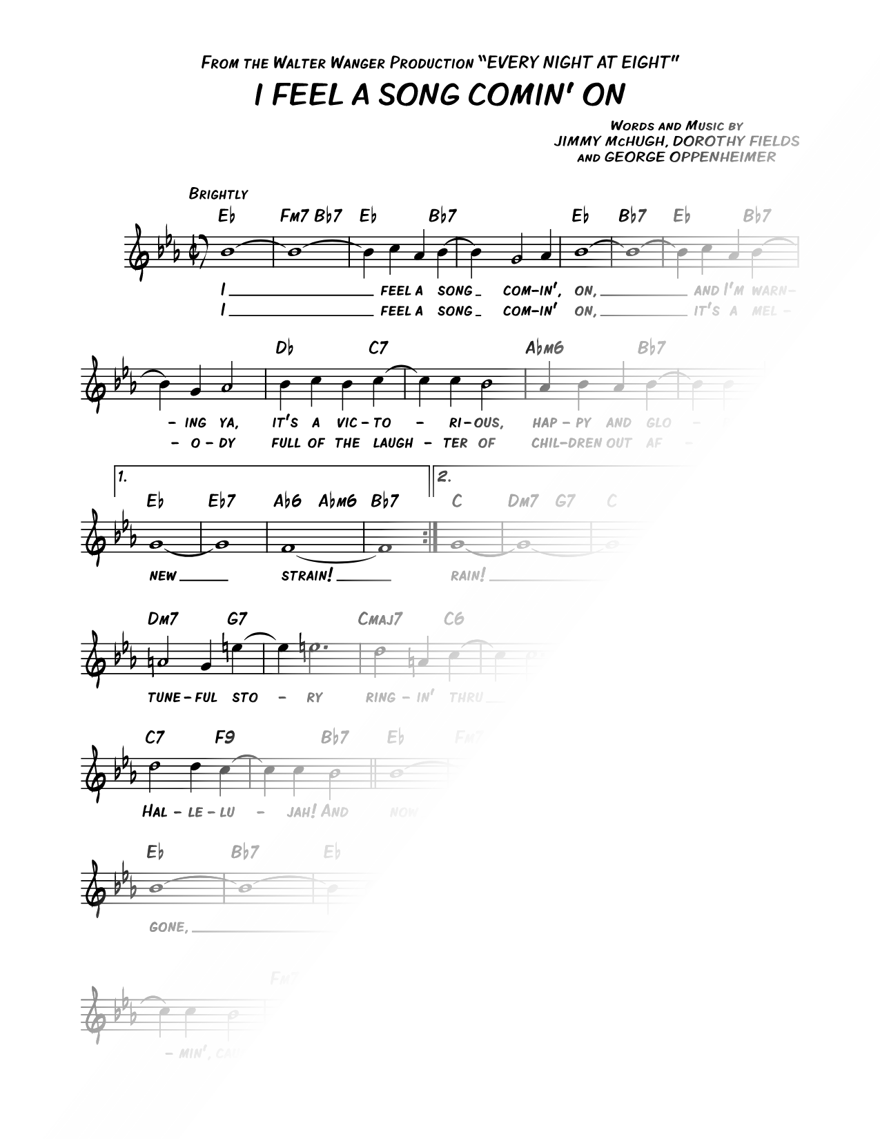 I Feel a Song Comin' On